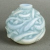 Vase « Oléron » verre opalescent patiné bleu de René LALIQUE 7
