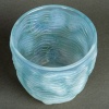 Vase « Dauphins » verre opalescent patiné bleu de René LALIQUE 10