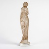 Statuette « Moyenne Voilée » verre blanc patiné sépia de René LALIQUE 10