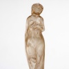 Statuette « Moyenne Voilée » verre blanc patiné sépia de René LALIQUE 15