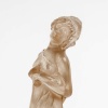 Statuette « Moyenne Voilée » verre blanc patiné sépia de René LALIQUE 14