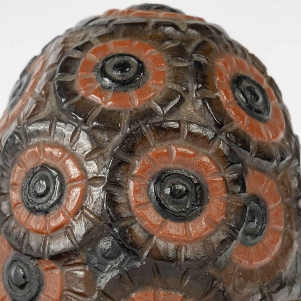 Veilleuse « Bouquet de Fleurs » pâte de verre de Gabriel ARGY ROUSSEAU 6