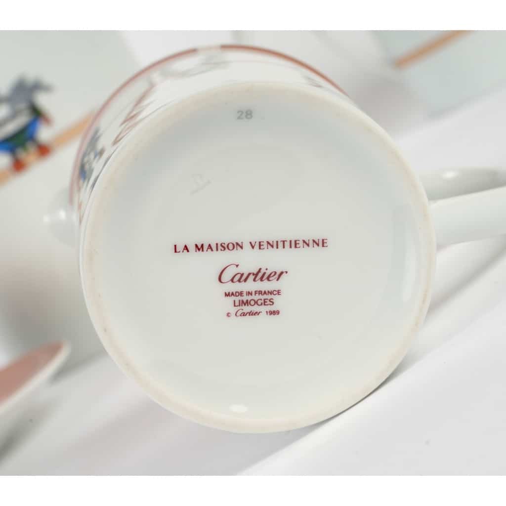 Service à Thé « La Maison Vénitienne » porcelaine de CARTIER 10