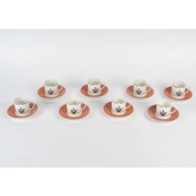 Service à Café « La Maison Vénitienne » porcelaine de CARTIER