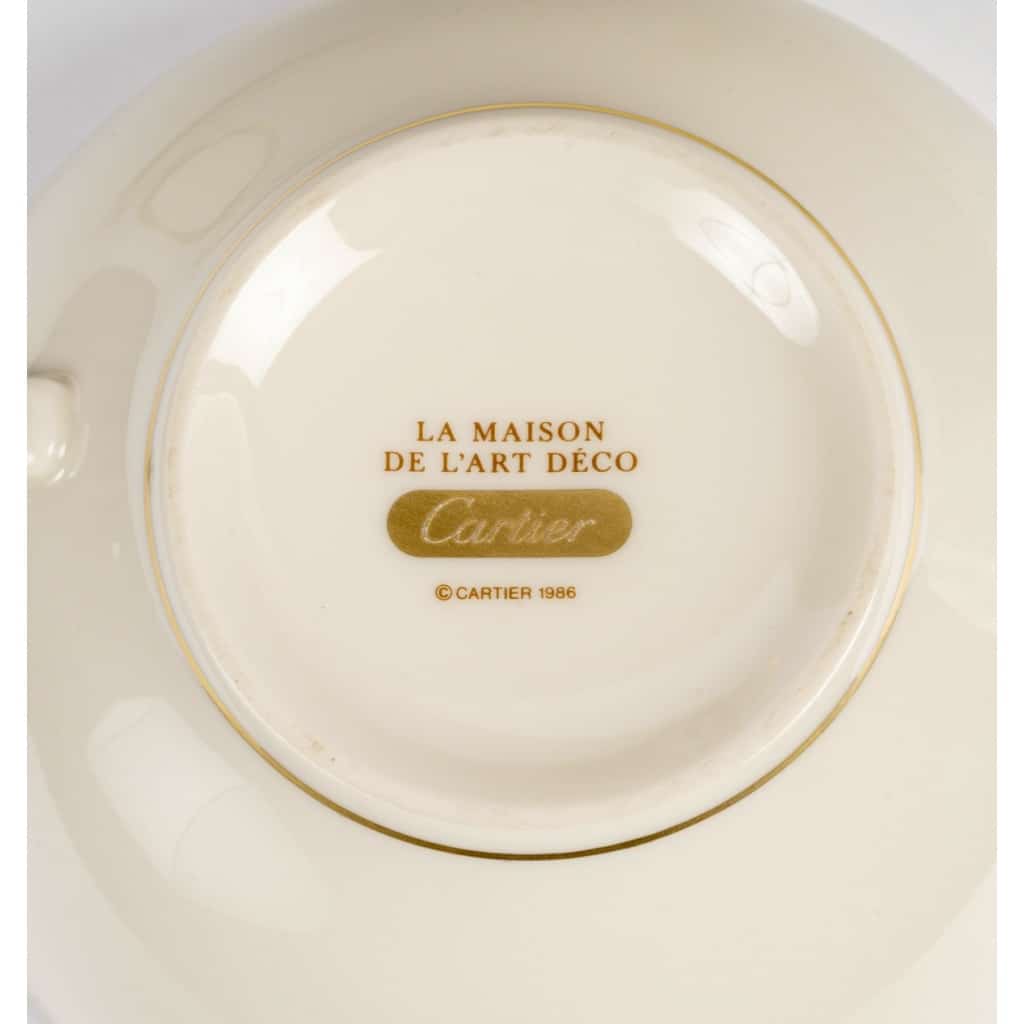 Service à Café « La Maison Vénitienne » porcelaine de CARTIER 4