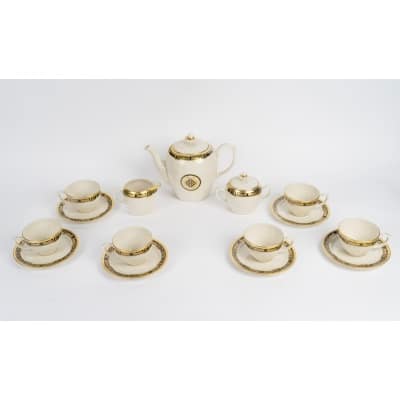 Service à Thé « La Maison de l&rsquo;Art Déco » porcelaine de CARTIER