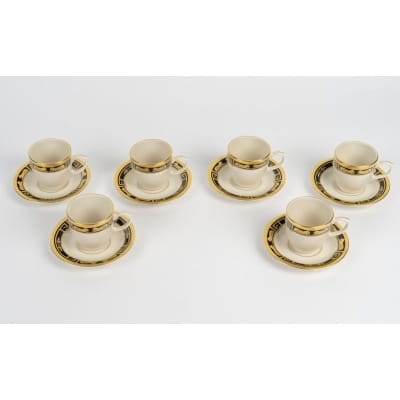 Service à Café « La Maison Vénitienne » porcelaine de CARTIER