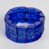 Bracelet « Cerisier » verre bleu cobalt patiné blanc de René LALIQUE 6