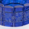 Bracelet « Cerisier » verre bleu cobalt patiné blanc de René LALIQUE 7