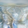 Vase « Naïades » verre opalescent patiné bleu de René LALIQUE 17