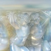 Vase « Naïades » verre opalescent patiné bleu de René LALIQUE 19