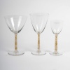 Service de Verres « Phalsbourg » verre blanc patiné sépia de René LALIQUE – 18 pièces 6