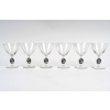 Suite de 6 Coupes à Champagne « Thionville » verre blanc émaillé noir de René LALIQUE 6