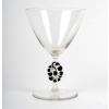 Suite de 6 Coupes à Champagne « Thionville » verre blanc émaillé noir de René LALIQUE 7