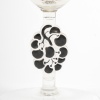Suite de 6 Coupes à Champagne « Thionville » verre blanc émaillé noir de René LALIQUE 8