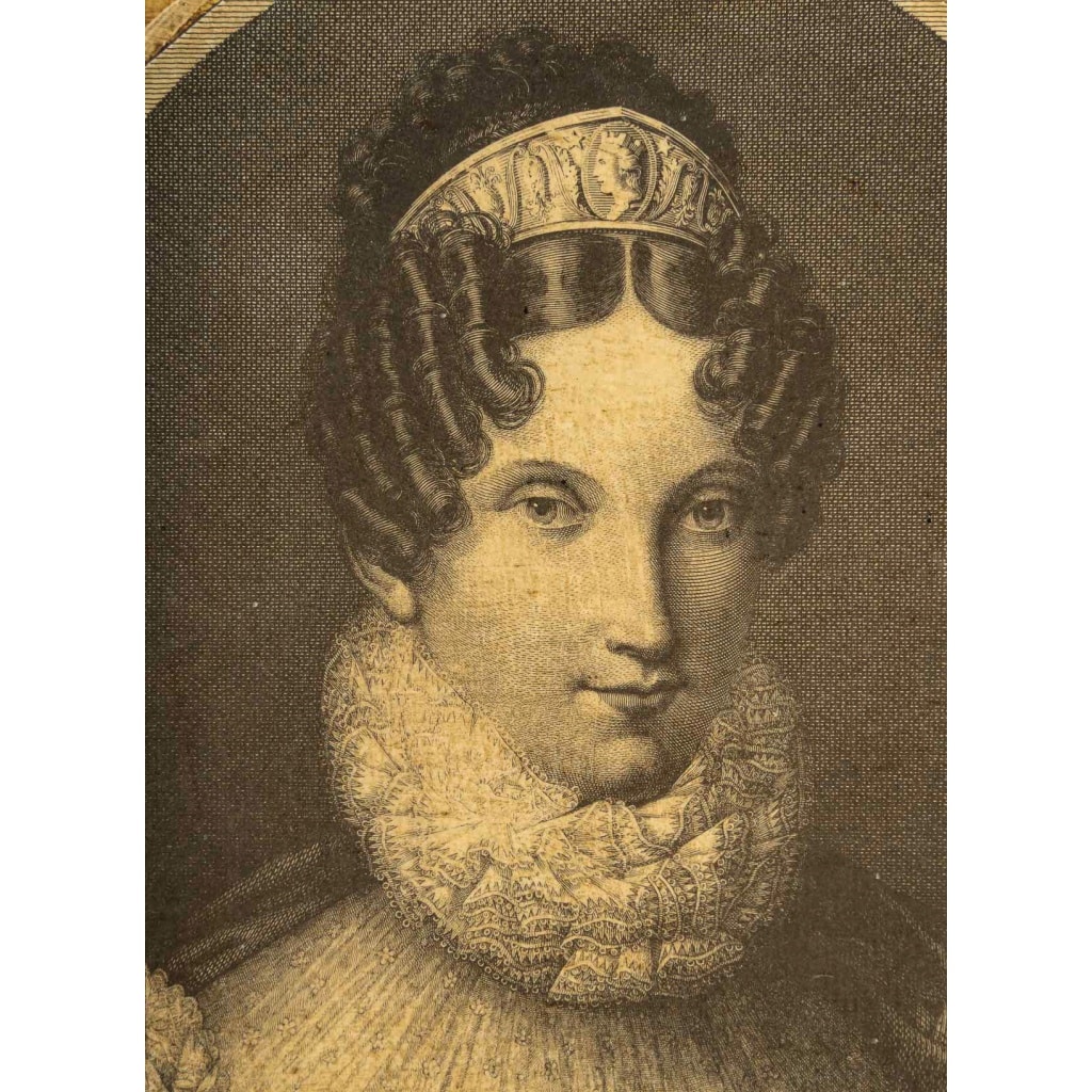 Paire de trompe-l’œil aux portraits de l’Impératrice Marie-Louise, Italie, vers 1850-1880 6 Paire de trompe-l’œil aux portraits de l’Impératrice Marie-Louise, Italie, vers 1850-1880 6