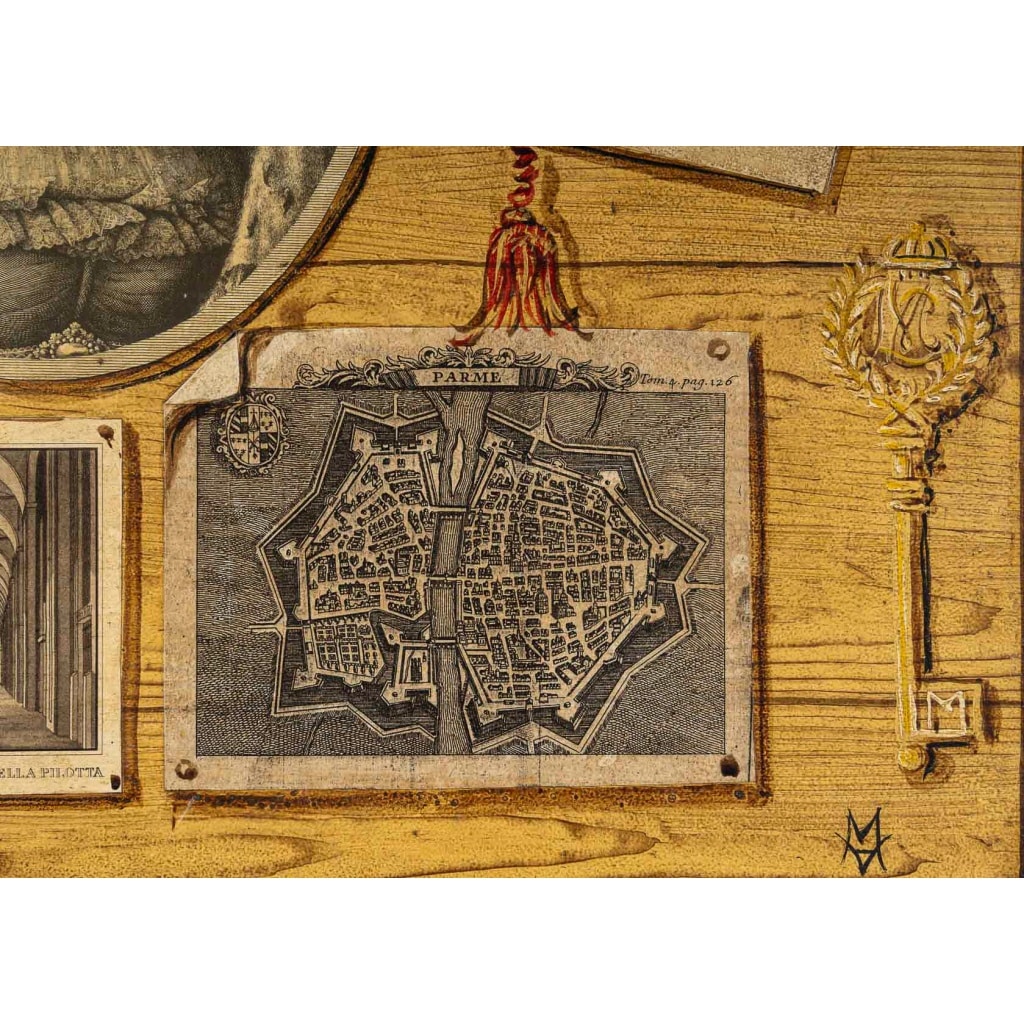 Paire de trompe-l’œil aux portraits de l’Impératrice Marie-Louise, Italie, vers 1850-1880 7 Paire de trompe-l’œil aux portraits de l’Impératrice Marie-Louise, Italie, vers 1850-1880 7