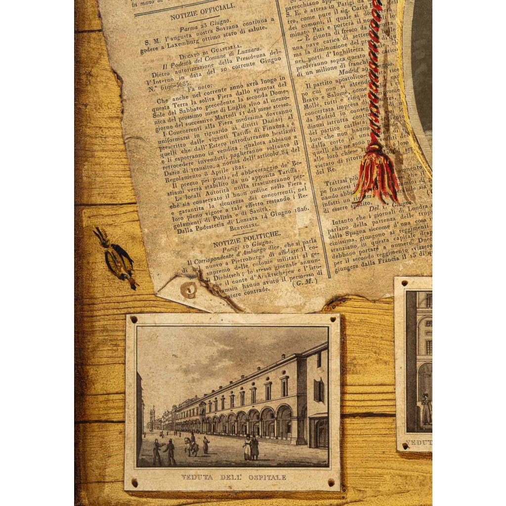 Paire de trompe-l’œil aux portraits de l’Impératrice Marie-Louise, Italie, vers 1850-1880 8 Paire de trompe-l’œil aux portraits de l’Impératrice Marie-Louise, Italie, vers 1850-1880 8