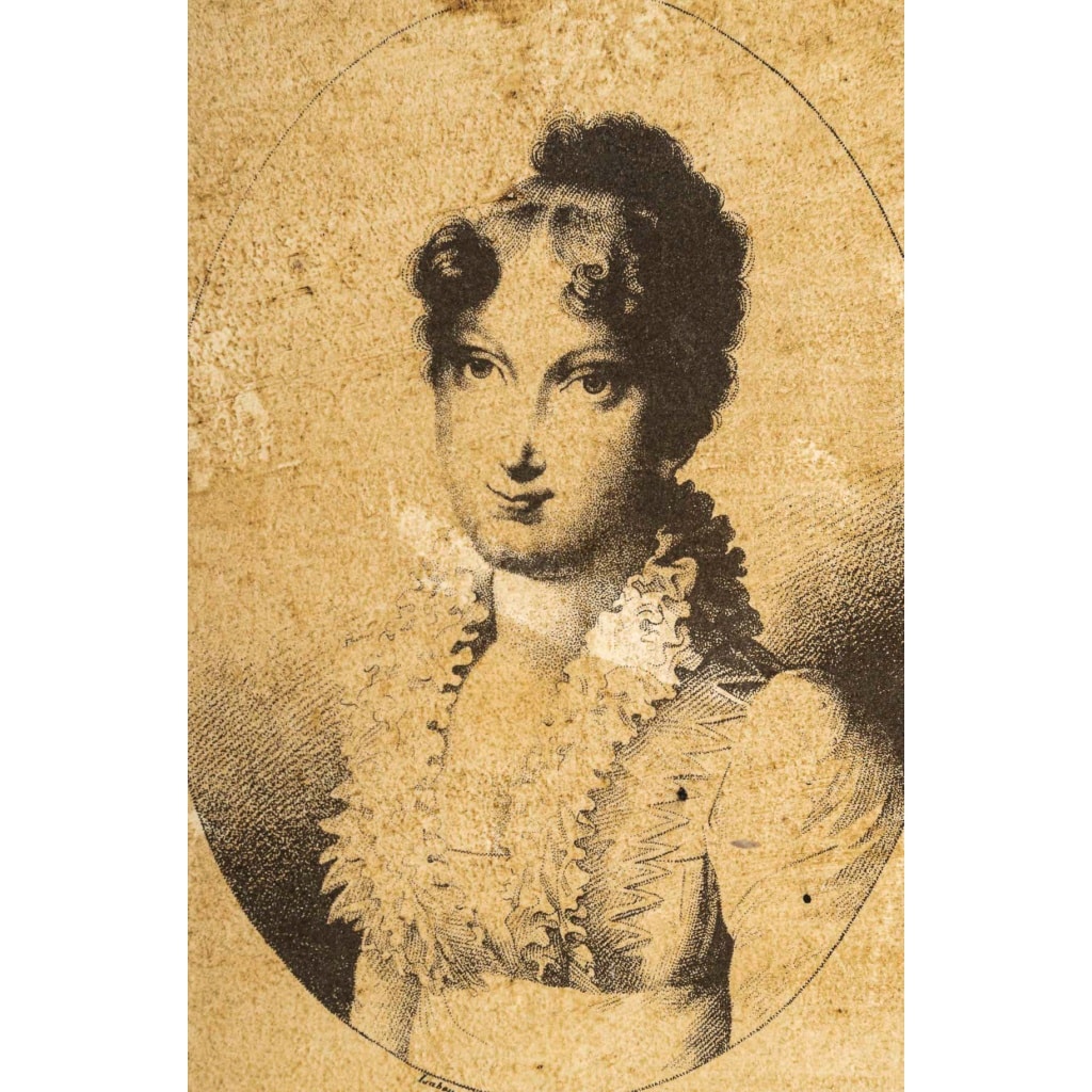 Paire de trompe-l’œil aux portraits de l’Impératrice Marie-Louise, Italie, vers 1850-1880 12 Paire de trompe-l’œil aux portraits de l’Impératrice Marie-Louise, Italie, vers 1850-1880 12