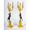 Paire de candélabres en bronze à décor de figures antiques, époque Empire vers 1805-1810 28
