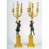 Paire de candélabres en bronze à décor de figures antiques, époque Empire vers 1805-1810 29