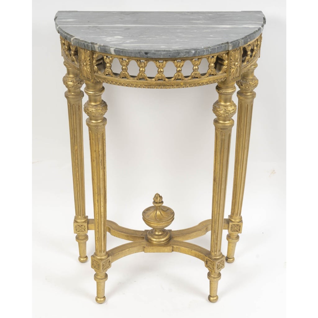 Console 4 pieds style Louis XVI 2 Console 4 pieds style Louis XVI 2