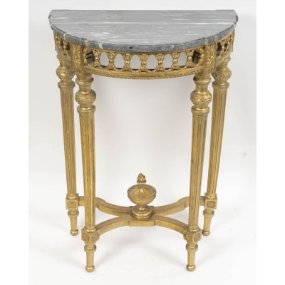 Console 4 pieds style Louis XVI