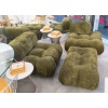 B&B iIalia Canapé 3 modules CAMALEONDA angulaire Chenille Enia Vert Olive 16