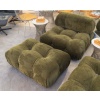 B&B iIalia Canapé 3 modules CAMALEONDA angulaire Chenille Enia Vert Olive 15