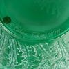 Vase « Domrémy » verre vert émeraude patiné blanc de René LALIQUE 15