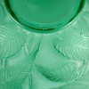 Vase « Sauges » verre vert émeraude patiné blanc de René LALIQUE 17
