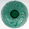 Vase « Palmes » verre vert émeraude patiné blanc de René LALIQUE 10 Vase « Palmes » verre vert émeraude patiné blanc de René LALIQUE 10