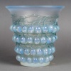 Vase « Montmorency » verre opalescent patiné bleu de René LALIQUE 9