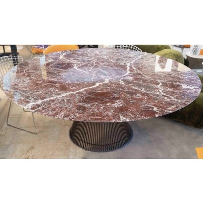 KNOLL éditions & PLATNER , table rondeØ 180 cm marbre Rouge Rubis KNOLL éditions & PLATNER , table rondeØ 180 cm marbre Rouge Rubis