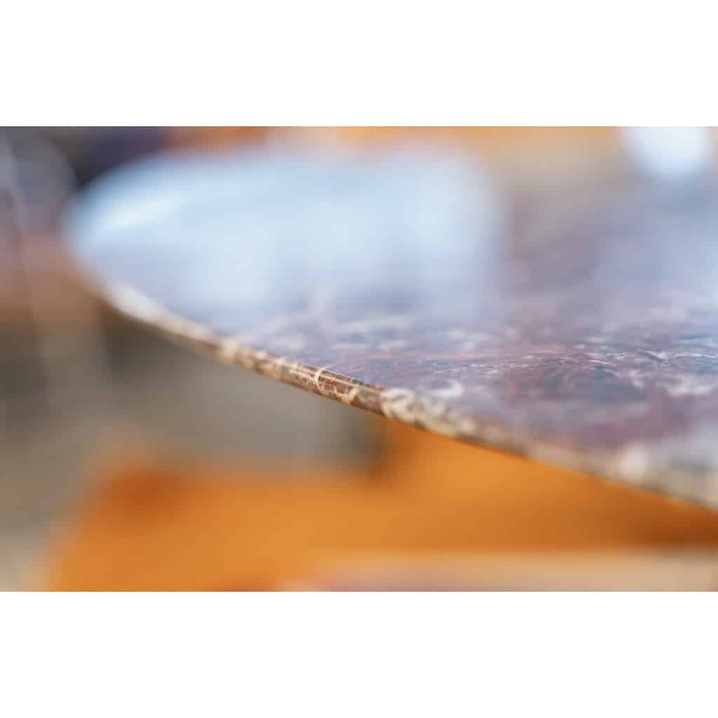 KNOLL éditions & PLATNER , table rondeØ 180 cm marbre Rouge Rubis 8