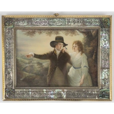 Miniature sur ivoire d’après Raeburn, fin XVIIIème siècle Miniature sur ivoire d’après Raeburn, fin XVIIIème siècle