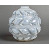Vase « Camaret » verre opalescent patiné bleu de René LALIQUE 7