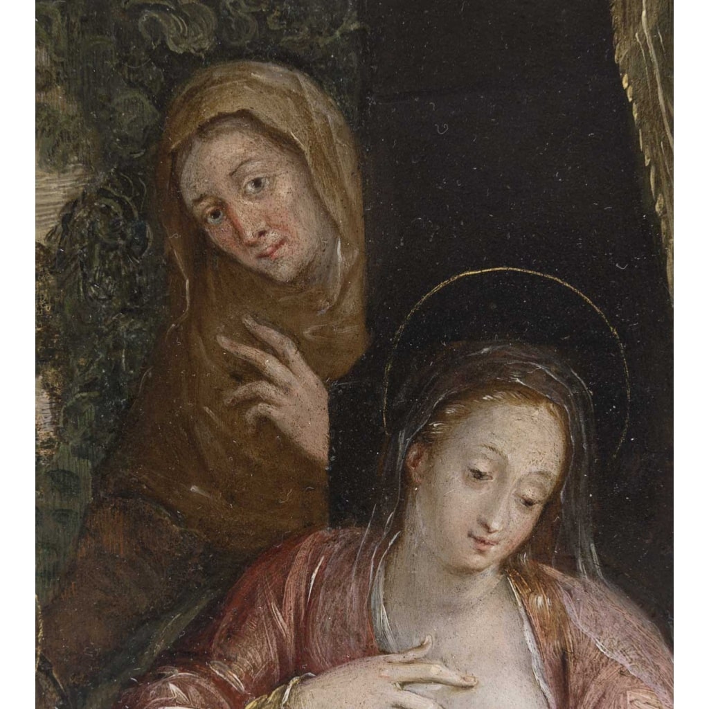 Ecole Flamande du XVIIème siècle Vierge à l’enfant, Saint-Anne et Jean-Baptiste enfant 5 Ecole Flamande du XVIIème siècle Vierge à l’enfant, Saint-Anne et Jean-Baptiste enfant 5