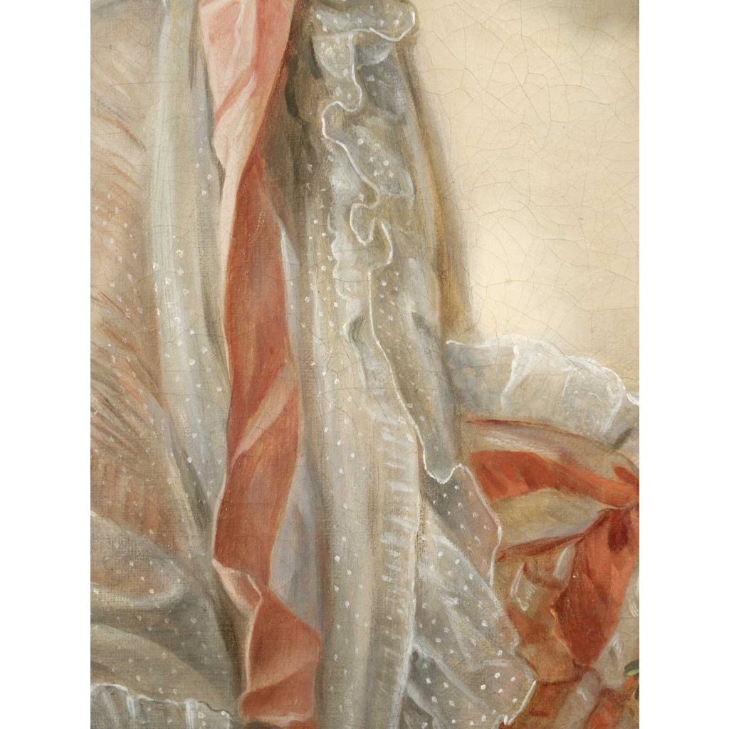 Ecole Française du XVIIIème siècle, portrait d&rsquo;une dame de qualité, attribué à Nicolas Guy Brenet (1728-1792) 8