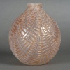 Vase « Espalion » verre opalescent patiné rose sépia de René LALIQUE 9