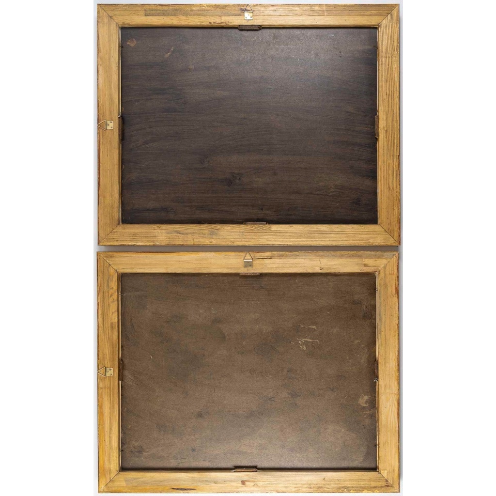 Paire de trompe l’œil aux portraits de l’Impératrice Marie-Louise, Italie, vers 1850-1880 15