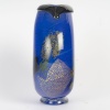 Vase ovoïde en verre bleu signé PIERINI 14