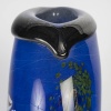 Vase ovoïde en verre bleu signé PIERINI 17