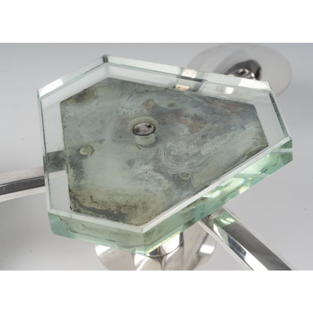 WOLFERS – Paire de candélabres bas en argent massif – Epoque ART DECO 13 WOLFERS – Paire de candélabres bas en argent massif – Epoque ART DECO 13