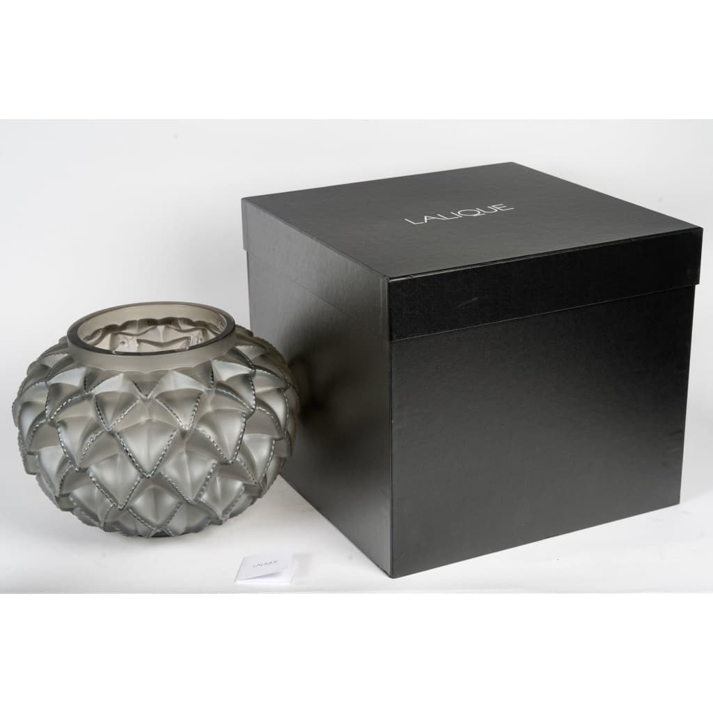 Vase « Languedoc » cristal gris bronze de LALIQUE FRANCE 7 Vase « Languedoc » cristal gris bronze de LALIQUE FRANCE 7