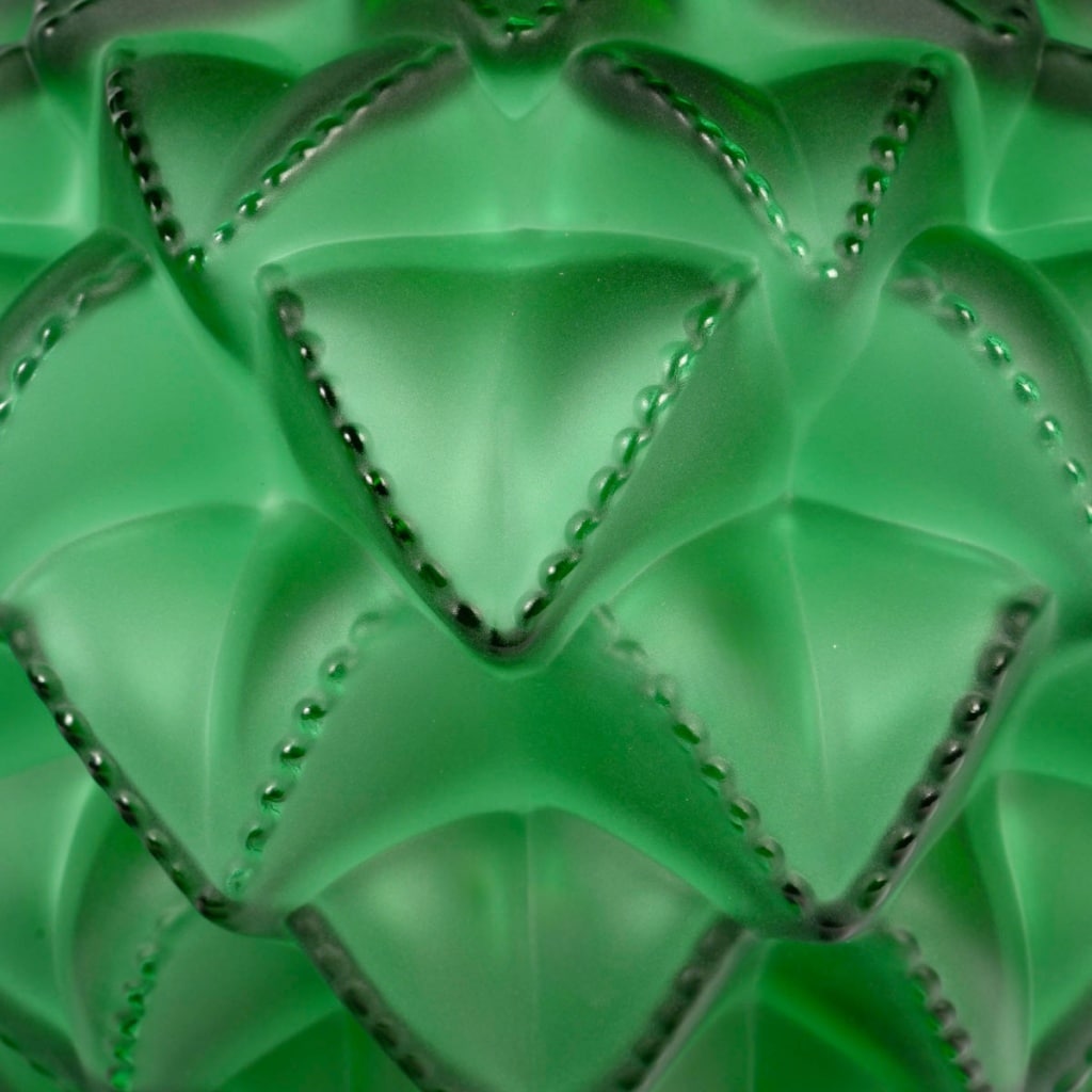 Vase « Languedoc » cristal jaune ambré de LALIQUE FRANCE 6