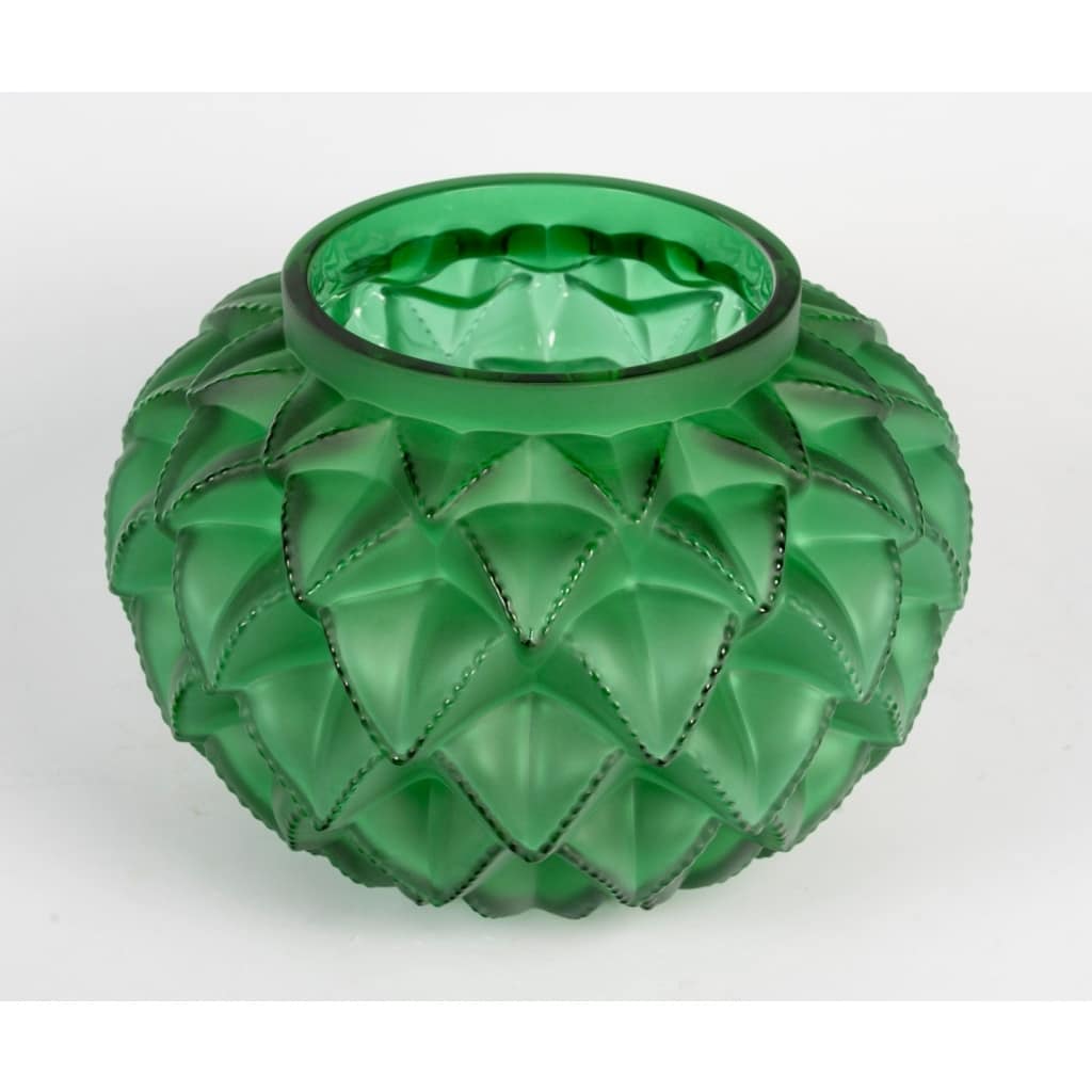 Vase « Languedoc » cristal jaune ambré de LALIQUE FRANCE 3