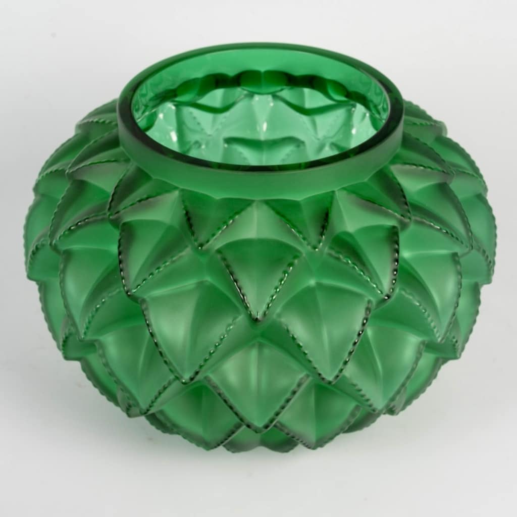 Vase « Languedoc » cristal jaune ambré de LALIQUE FRANCE 4