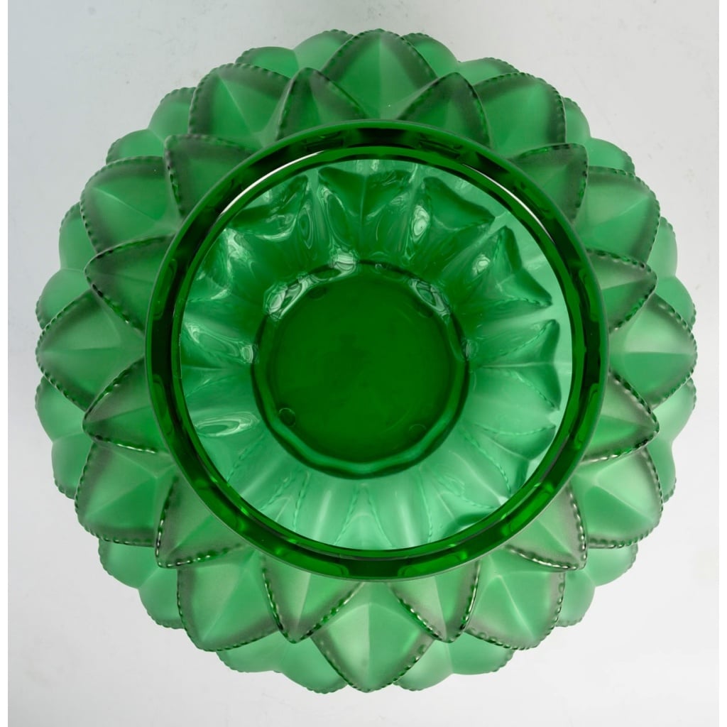 Vase « Languedoc » cristal jaune ambré de LALIQUE FRANCE 5