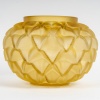 Vase « Languedoc » cristal jaune ambré de LALIQUE FRANCE 8